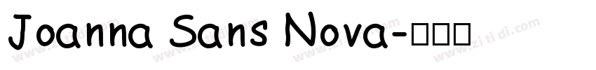 Joanna Sans Nova字体转换